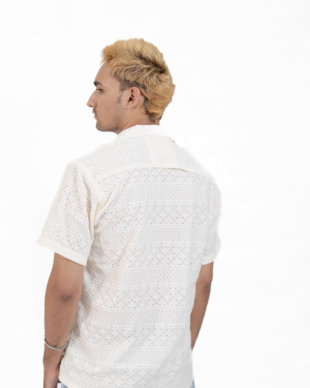 imported Zara White stretchable Shirt